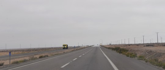 Pan American highway (R5) north of Vallenar