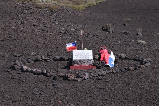One of the graves scattered amongst the plants.
