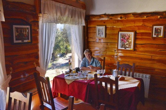 Breakfast at Hosteria Al Paraiso, Villa Pehuenia