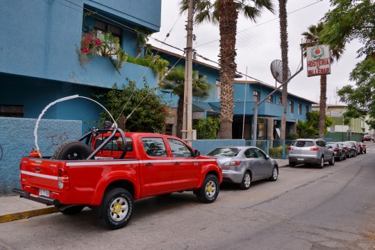 Our third car of the trip - Toyota Hilux 3.00 cc Diesel - but only for 3 days!