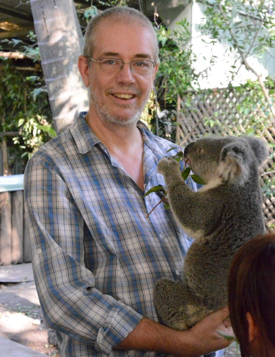 In case of confusion - I'm the cuddly one holding the koala!