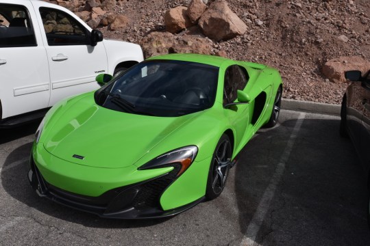 A McClaren in the desert - not a common sight!