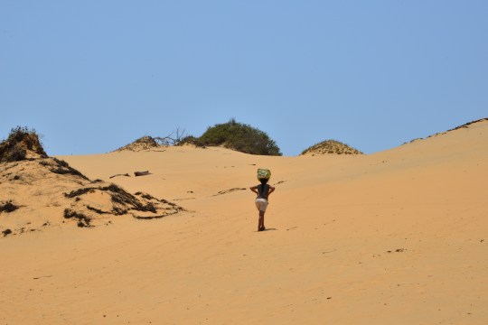 Nadia walked straight past me as I struugled up the sand dune!